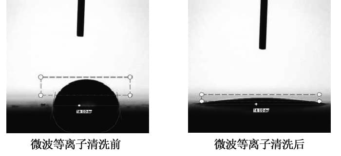 微波草莓视频APPIOS下载清洗前後工件表麵接觸角對比